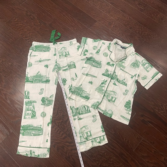 Katie Kime Boston Toile Pajama Pants Set Women Size Medium NEW - Picture 4 of 11